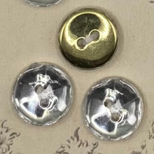 Load image into Gallery viewer, Glass-like Buttons with Gold Backing