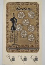 Load image into Gallery viewer, Clear Flower Shaped Buttons