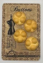 Load image into Gallery viewer, Vintage Large Yellow Plastic Buttons