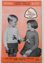 Load image into Gallery viewer, 1960's Vintage Patons Knitting Book No.R:27