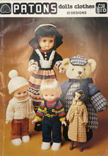 Load image into Gallery viewer, 1970's Vintage Knitting Book: Patons Dolls Clothes C38