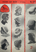 Load image into Gallery viewer, 1950's Vintage Kitting Book: Patons Hat Book No.547