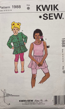 Load image into Gallery viewer, 1988 Vintage Sewing Pattern: Kwik Sew 1988