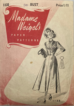Load image into Gallery viewer, Vintage Sewing Pattern: Madame Weigel's 1135