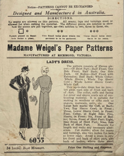 Load image into Gallery viewer, Vintage Sewing Pattern: Madame Weigel's 6035