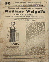 Load image into Gallery viewer, Vintage Sewing Pattern: Madame Weigel's 5805