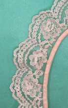 Load image into Gallery viewer, Apricot Pre-Gathered Nylon Lace with Scalloped Edge