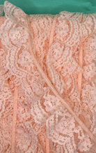 Load image into Gallery viewer, Apricot Pre-Gathered Nylon Lace with Scalloped Edge