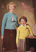 Load image into Gallery viewer, Vintage Knitting Patons No.410