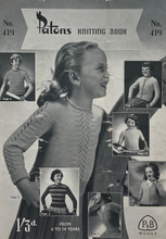 Load image into Gallery viewer, Vintage Knitting Booklet Patons No.419