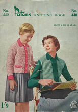 Load image into Gallery viewer, Vintage Knitting Booklet Patons No.440