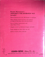 Load image into Gallery viewer, Applique The Kwik-Sew Way by Kerstin Martensson's