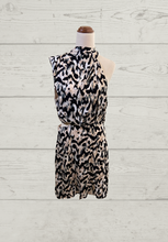 Load image into Gallery viewer, Wayne Cooper Cocktail Dress in Animal Glitch Fabric