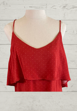 Load image into Gallery viewer, Bardot Red Spotted Dress