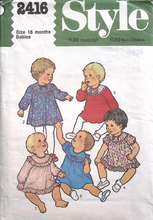 Load image into Gallery viewer, Vintage Sewing Pattern: Style 2416