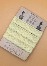 Load image into Gallery viewer, Nylon 1cm Wide Lace Lemon
