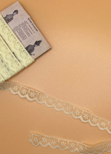 Load image into Gallery viewer, Nylon 1cm Wide Lace Lemon