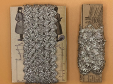 Load image into Gallery viewer, Metalic Silver Ric Rac Trim