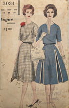 Load image into Gallery viewer, 1960's Vintage Sewing Pattern: Vogue 5034