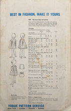 Load image into Gallery viewer, 1960's Vintage Sewing Pattern: Vogue 5559