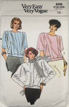 Load image into Gallery viewer, 1980's Vintage Sewing Pattern: Vogue 9499