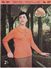Load image into Gallery viewer, Paton's Knitting Pattern No. 587