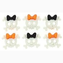 Load image into Gallery viewer, Spooky Skulls & Bows Buttons