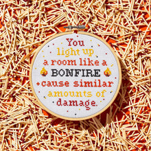 Load image into Gallery viewer, A Cross Stitch Kit by Brass Monkey-You Light up a Room