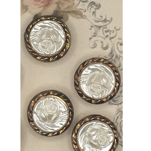 Load image into Gallery viewer, Vintage Style Gold and Mother of Pearl Buttons