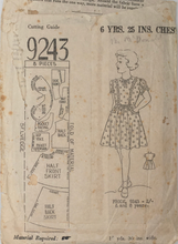 Load image into Gallery viewer, 1940's Vintage Sewing Pattern: AHJ 9243
