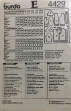 Load image into Gallery viewer, 1992 Vintage Sewing Pattern: Burda 4429