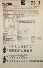 Load image into Gallery viewer, 1989 Vintage Sewing Pattern: Burda 5319