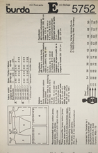 Load image into Gallery viewer, 1988 Vintage Sewing Pattern: Burda 5752