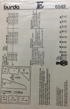 Load image into Gallery viewer, 1985 Vintage Sewing Pattern: Burda 6542