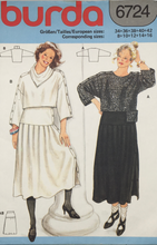 Load image into Gallery viewer, 1984 Vintage Sewing Pattern: Burda 6724