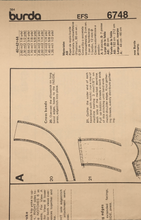 Load image into Gallery viewer, 1984 Vintage Sewing Pattern: Burda 6748