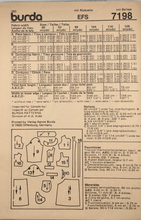 Load image into Gallery viewer, 1983 Vintage Sewing Pattern: Burda 7198