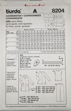 Load image into Gallery viewer, 2005 Sewing Pattern: Burda 8204