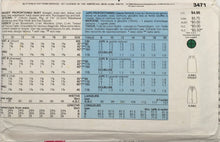 Load image into Gallery viewer, 1980’s Vintage Sewing Pattern: Butterick 3471