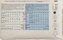Load image into Gallery viewer, 1986 Vintage Sewing Pattern: Butterick 3637