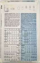 Load image into Gallery viewer, 1989 Vintage Sewing Pattern: Butterick 3745