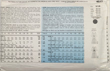 Load image into Gallery viewer, 1989 Vintage Sewing Pattern: Butterick 4517