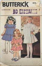 Load image into Gallery viewer, 1980’s Vintage Sewing Pattern: Butterick 4676