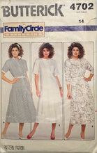 Load image into Gallery viewer, 1987 Vintage Sewing Pattern: Butterick 4702