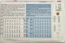Load image into Gallery viewer, 1987 Vintage Sewing Pattern: Butterick 4734