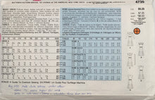 Load image into Gallery viewer, 1985 Vintage Sewing Pattern: Butterick 4735