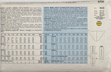 Load image into Gallery viewer, 1987 Vintage Sewing Pattern: Butterick 5727