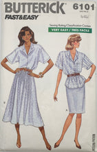 Load image into Gallery viewer, 1988 Vintage Sewing Pattern: Butterick 6101