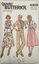 Load image into Gallery viewer, 1980’s Vintage Sewing Pattern: Butterick 6300