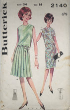 Load image into Gallery viewer, 1962 Vintage Sewing Pattern: Butterick 2140